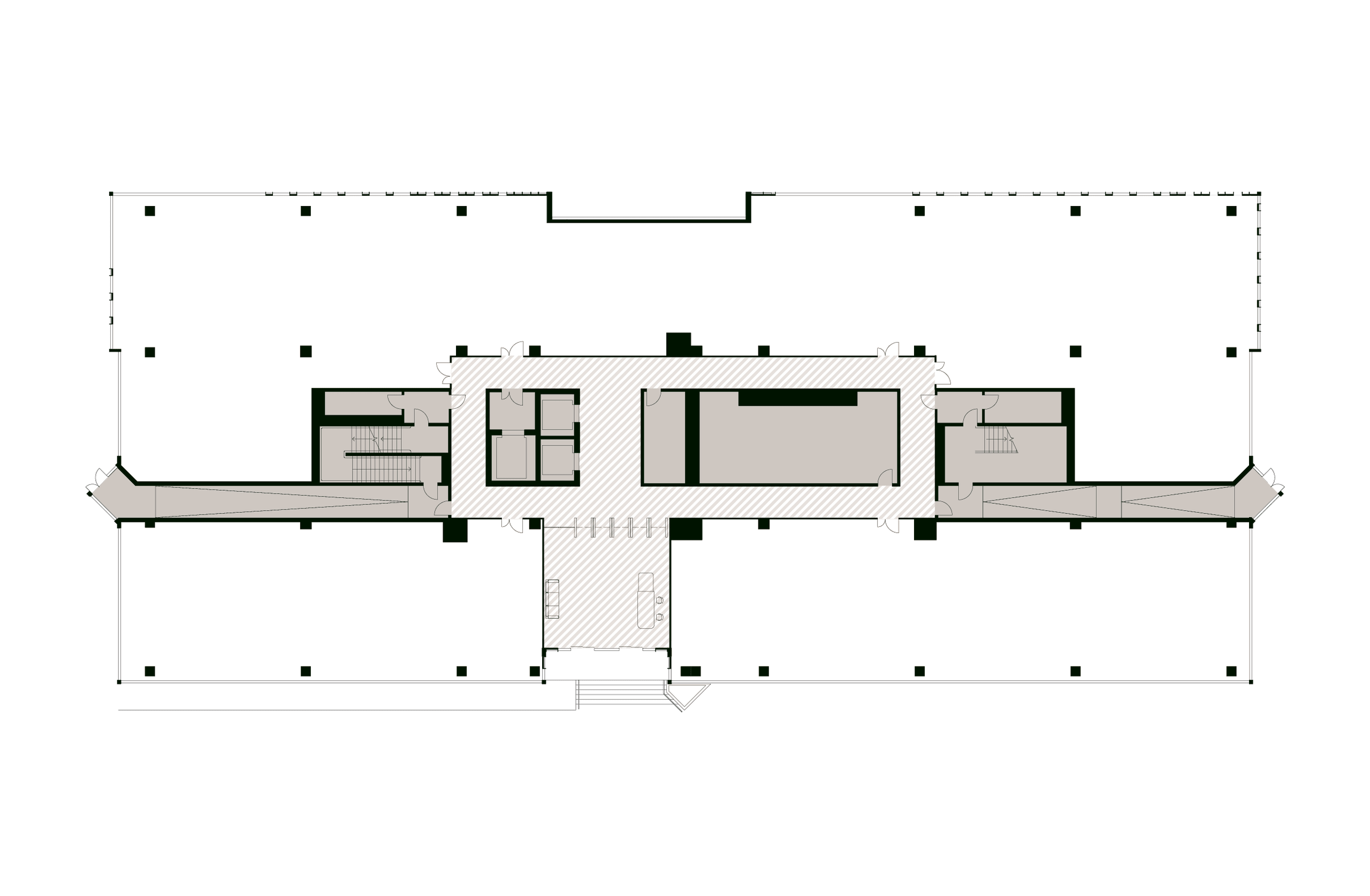 Building E — Ground floor plan
