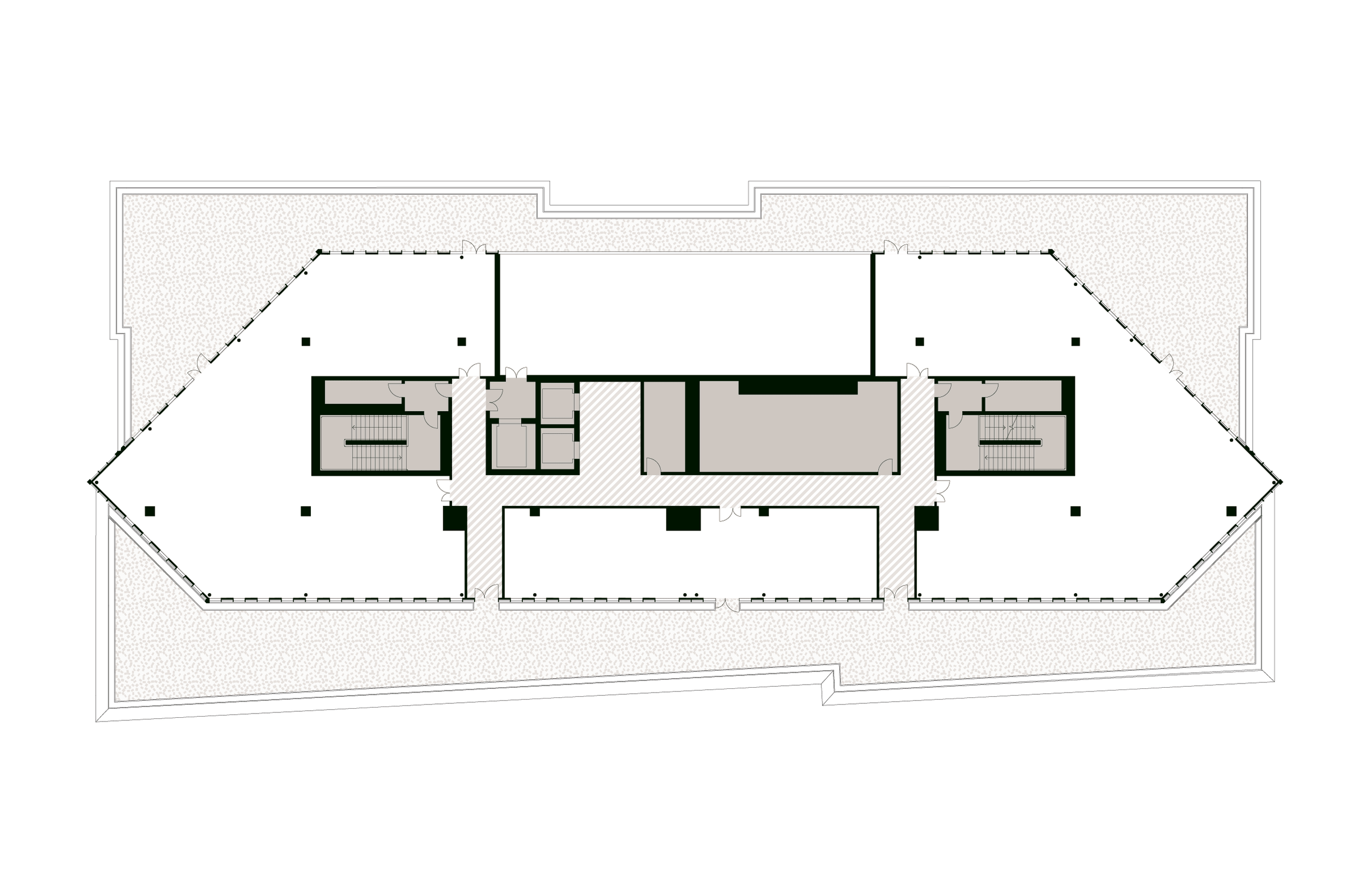 Building E — Second floor plan